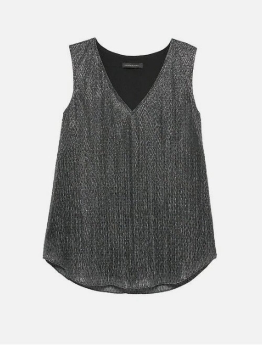Banana Republic Metallic Sleeveless Shell top size small like new